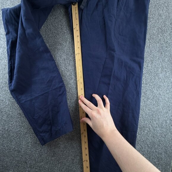 Vineyard Vines Navy Blue XL Men Linen Cotton Lyocell Pants Drawstring ACTL 37X30 - Picture 6 of 15